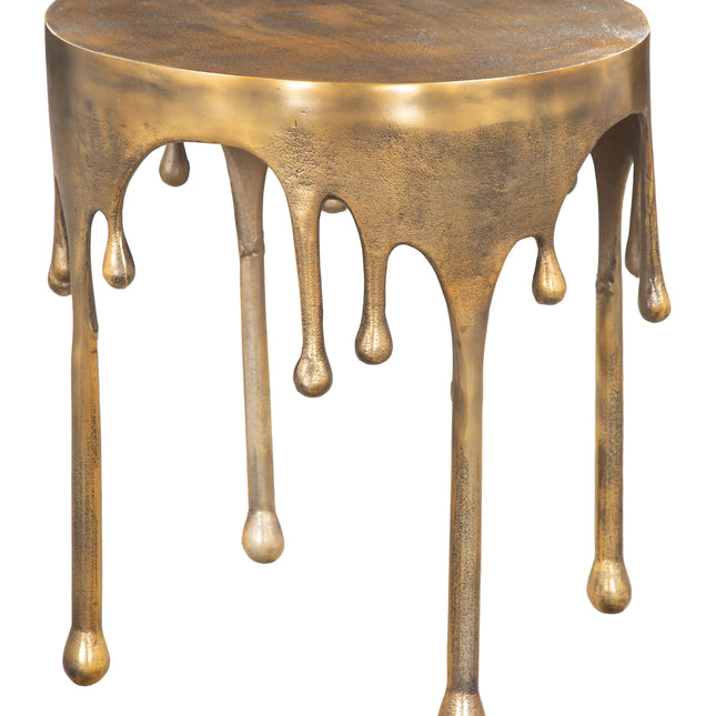 Drip Side Table Antique Brass Side Tables TriadCommerceInc Default Title  