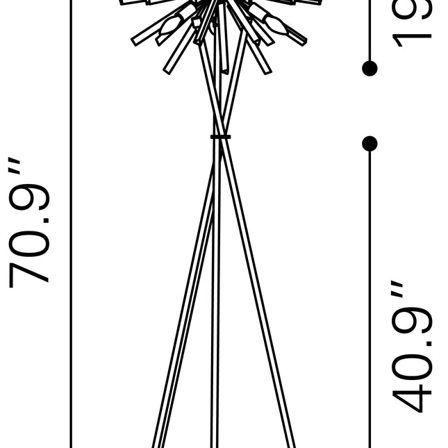 Savoy Floor Lamp Chrome Floor Lamps TriadCommerceInc   