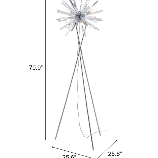 Savoy Floor Lamp Chrome Floor Lamps TriadCommerceInc   