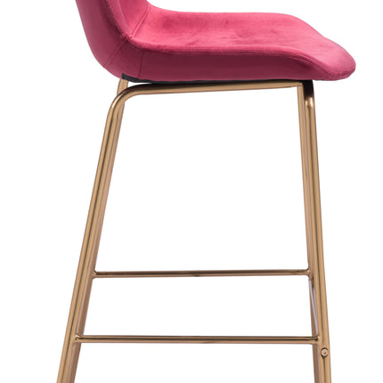 Tony Barstool Red & Gold Barstools [TriadCommerceInc]   