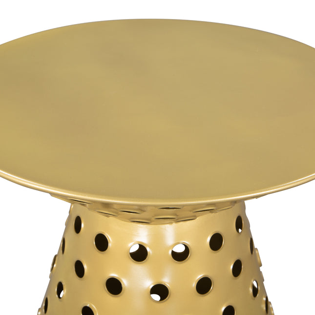 Proton Side Table Gold Side Tables TriadCommerceInc   