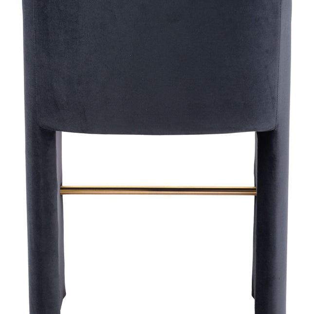 Emas Barstool Midnight Gray Barstools TriadCommerceInc   