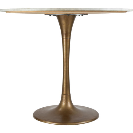 Fullerton Dining Table White & Gold Tables TriadCommerceInc   