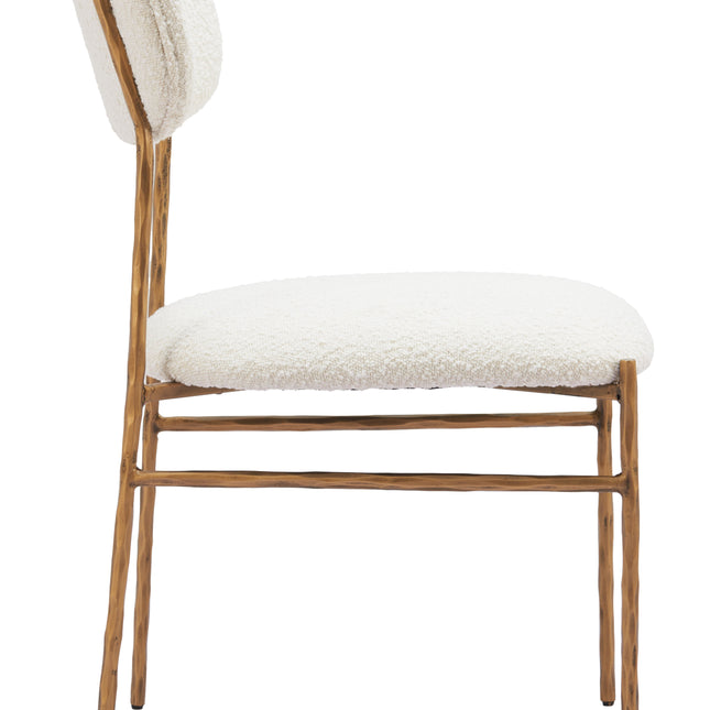 Sydhavnen Dining Chair Cream & Gold Chairs TriadCommerceInc   