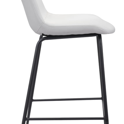 Byron Counter Stool White Counter Stools TriadCommerceInc   