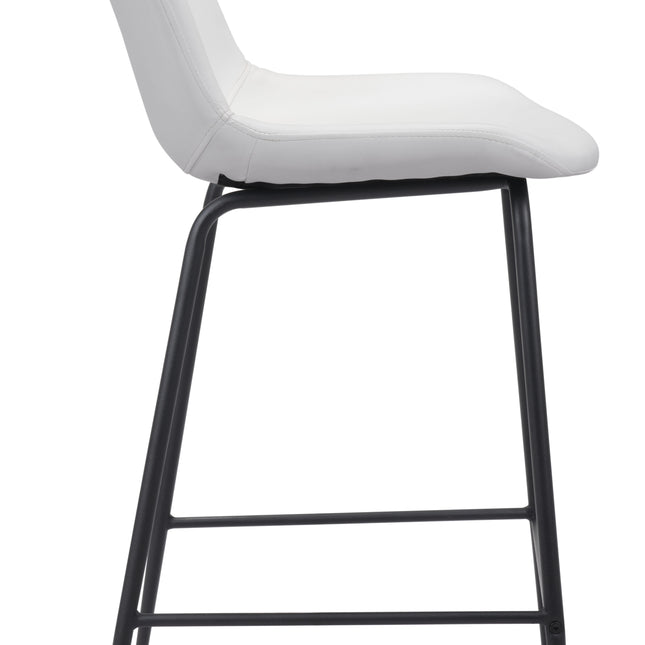 Byron Counter Stool White Counter Stools TriadCommerceInc   