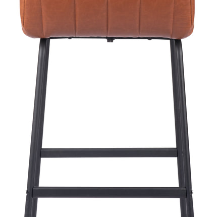 Pago Barstool (Set of 2) Brown Barstools TriadCommerceInc   