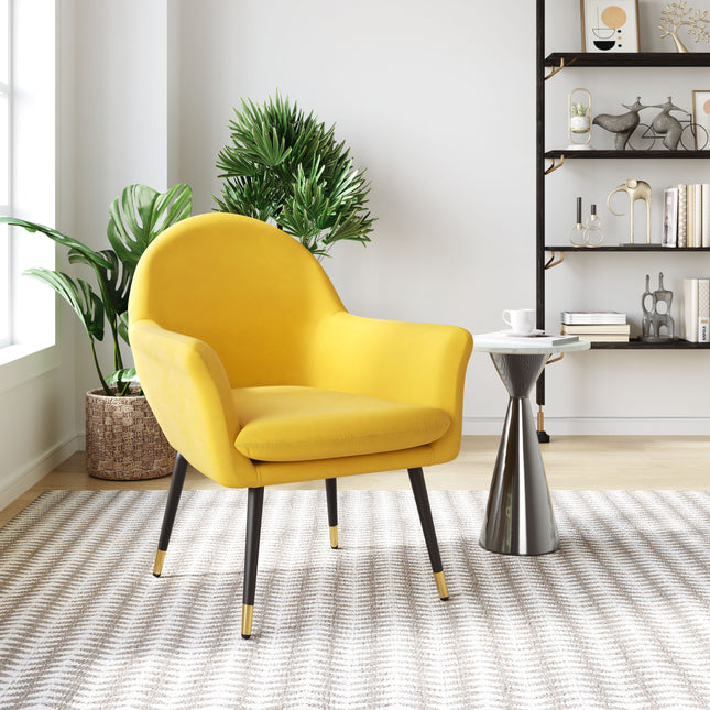 Alexandria Accent Chair Yellow Chairs TriadCommerceInc   