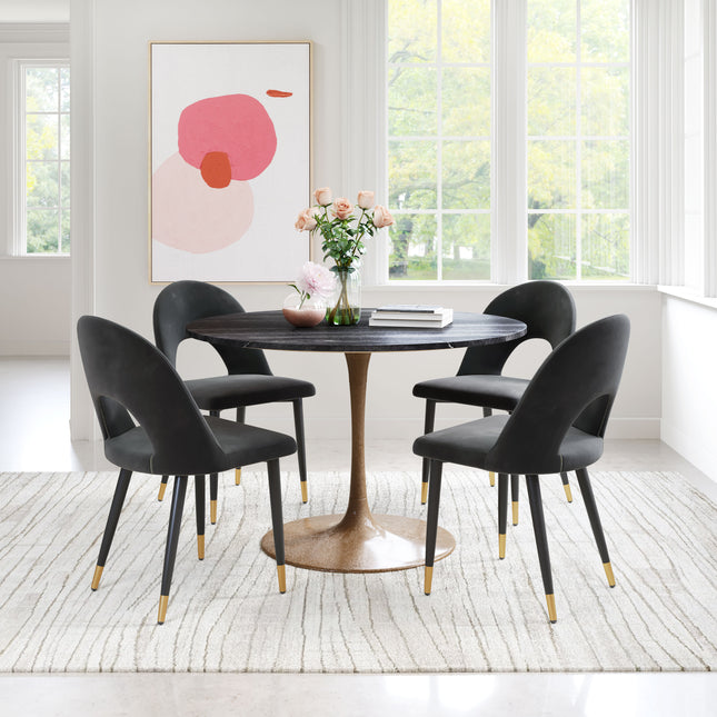 Menlo Dining Chair (Set of 2) Black Chairs TriadCommerceInc   