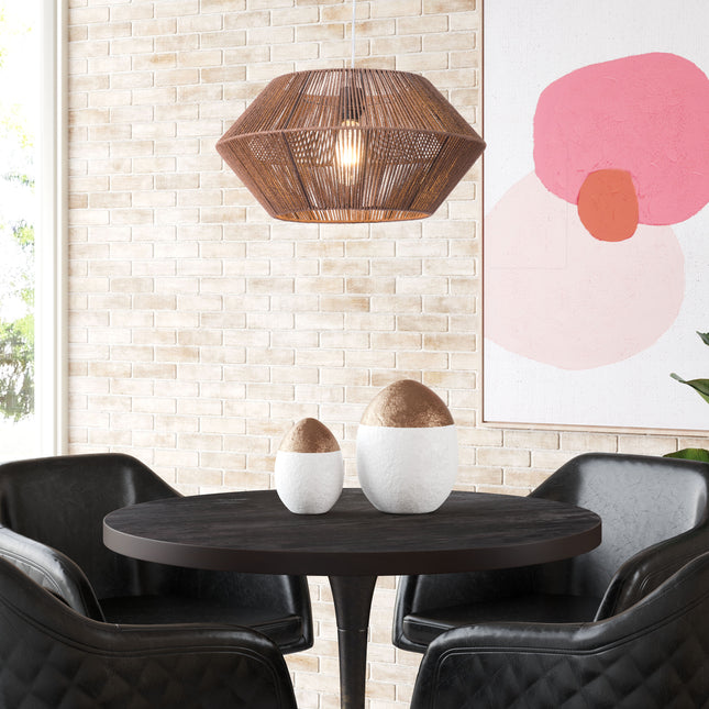 Kendrick Ceiling Lamp Brown Pendant Lights TriadCommerceInc   