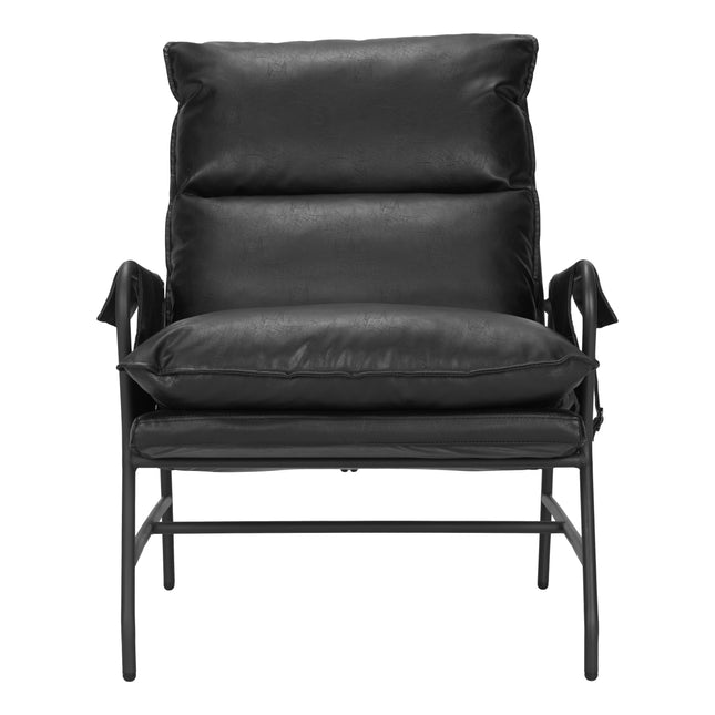 Halaus Accent Chair Black Chairs [TriadCommerceInc]   