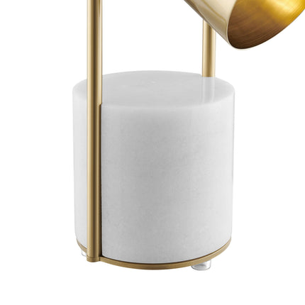 Chrysalism Gold and Marble Table Lamp Table Lamps [TriadCommerceInc]   