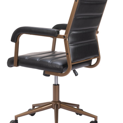 Auction Office Chair Vintage Black Chairs TriadCommerceInc   