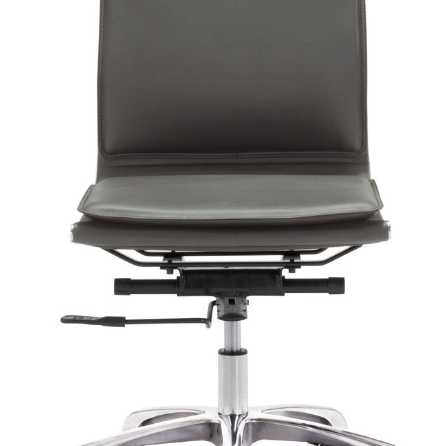 Lider Plus Armless Office Chair Gray Chairs TriadCommerceInc   