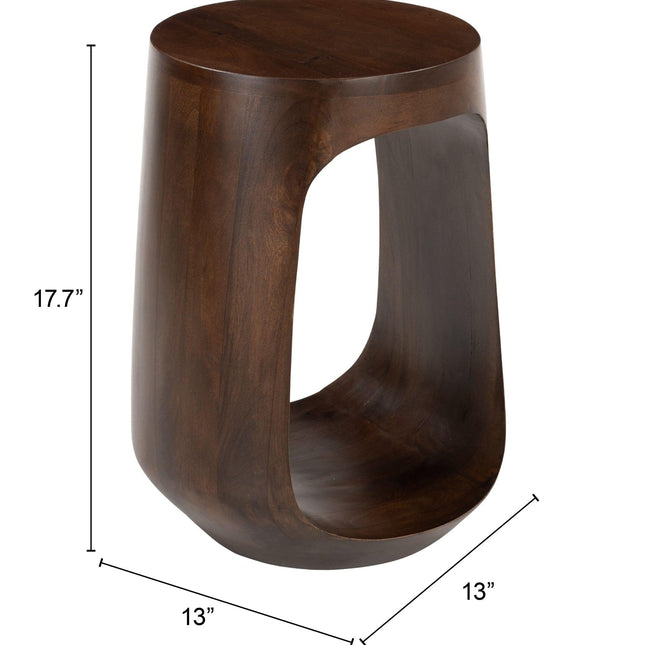 Okno Side Table Walnut Side Tables TriadCommerceInc   