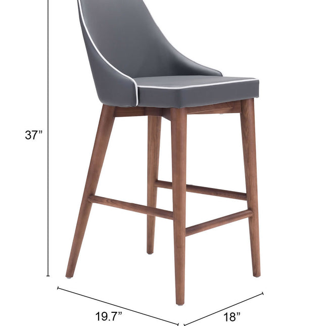 Moor Counter Stool Dark Gray Counter Stools TriadCommerceInc   