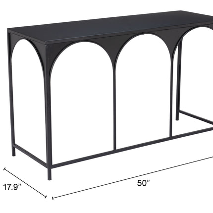 Loriet Console Table Black Console Tables TriadCommerceInc   