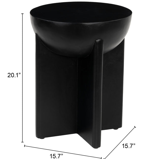 Tume Side Table Black Side Tables TriadCommerceInc   