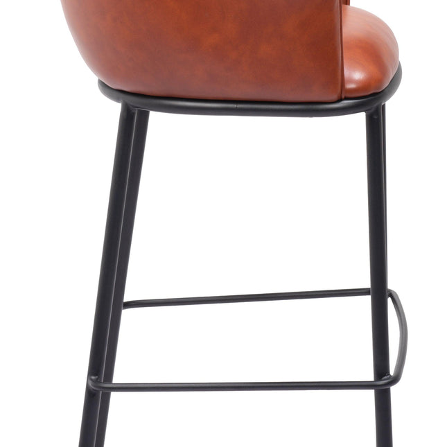 Garston Barstool Brown Barstools TriadCommerceInc   