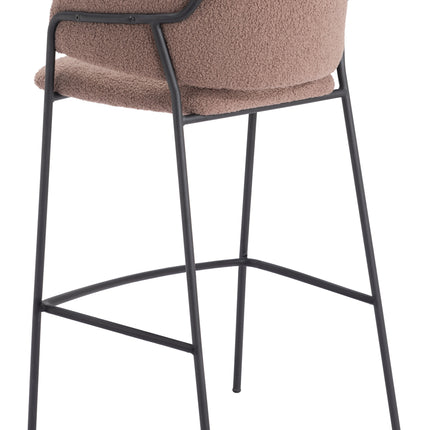 Marcel Barstool (Set of 2) Brown Barstools TriadCommerceInc   