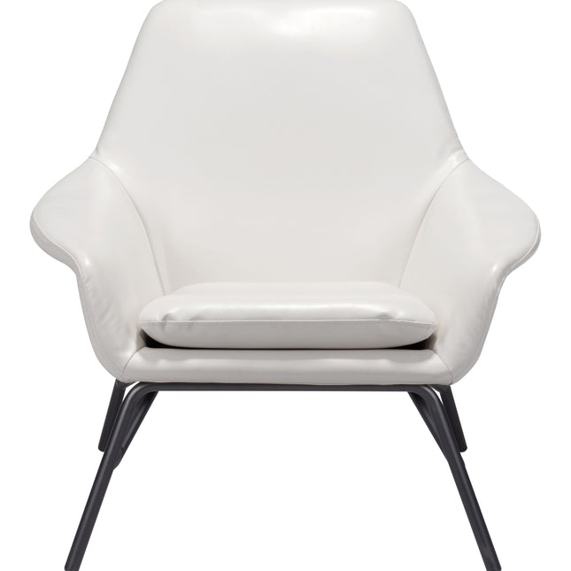 Javier Accent Chair White Chairs TriadCommerceInc   