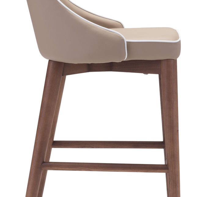 Moor Counter Stool Beige Counter Stools TriadCommerceInc   