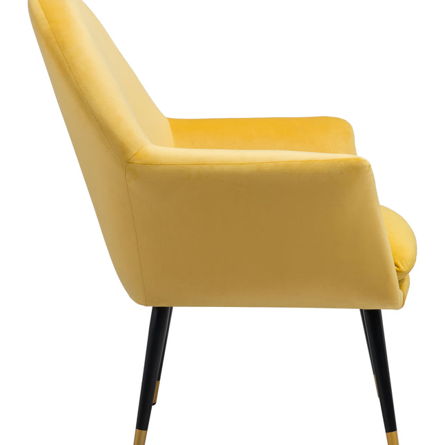 Alexandria Accent Chair Yellow Chairs TriadCommerceInc   