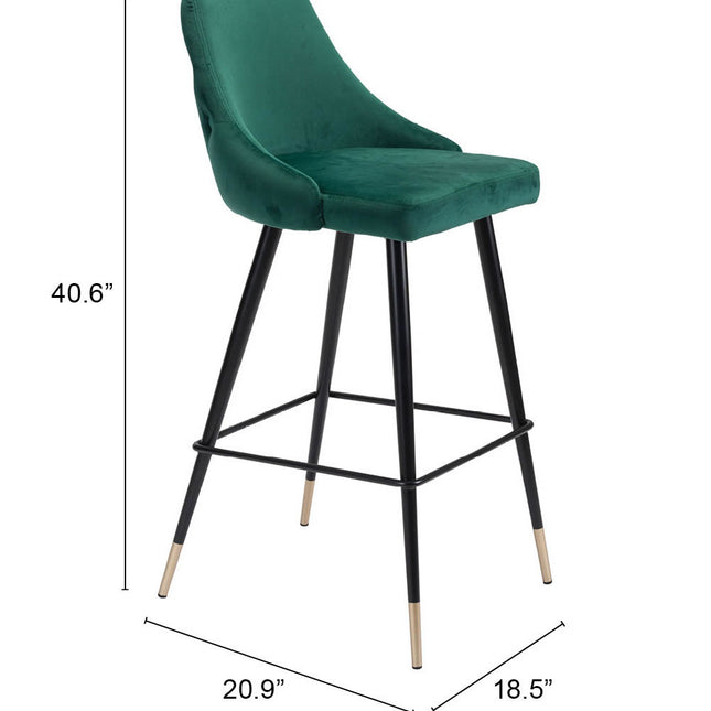 Piccolo Barstool Green Barstools TriadCommerceInc   