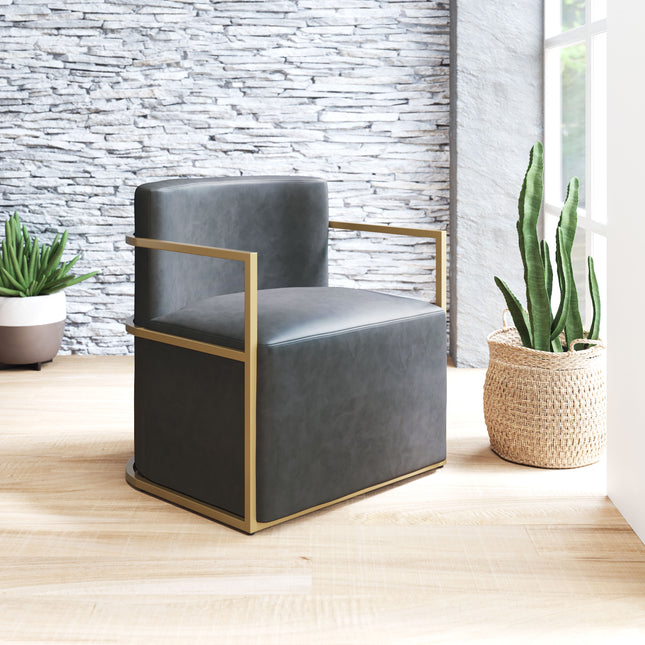 Xander Accent Chair Gray Chairs [TriadCommerceInc]   