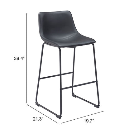 Smart Barstool (Set of 2) Black Barstools TriadCommerceInc   