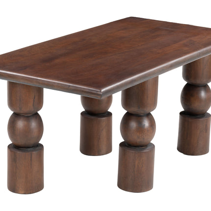 Split Coffee Table Brown Coffee Tables [TriadCommerceInc] Default Title  