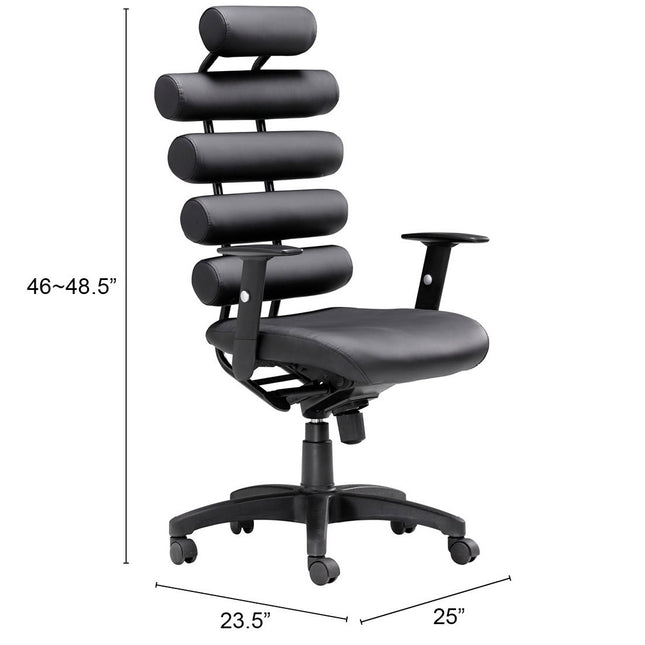 Unico Office Chair Black Chairs TriadCommerceInc   