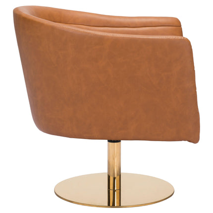 Justin Accent Chair Brown Chairs [TriadCommerceInc]   