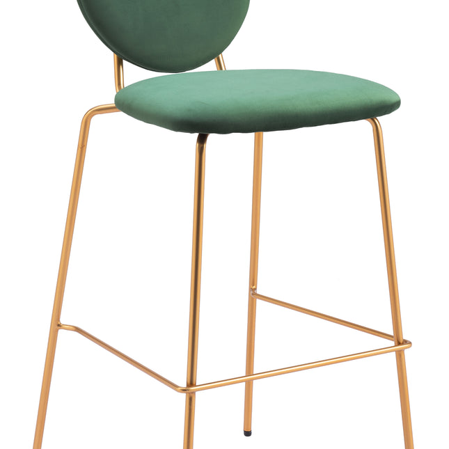 Odessa Barstool (Set of 2) Green & Gold Barstools TriadCommerceInc Default Title  