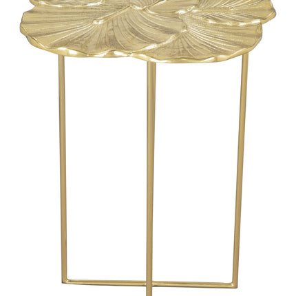 Lotus Side Table Gold Side Tables TriadCommerceInc   