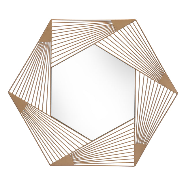 Aspect Hexagonal Mirror Copper Mirrors [TriadCommerceInc]   