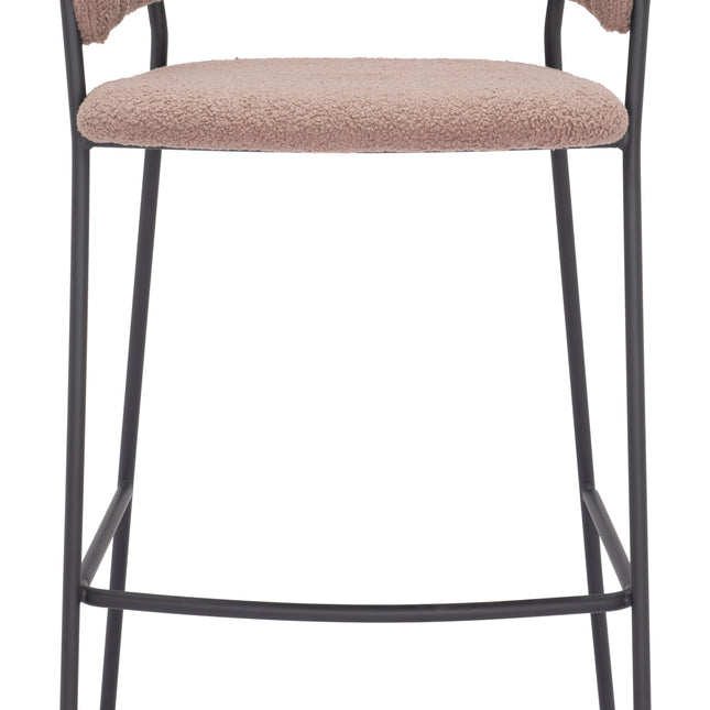 Josephine Barstool (Set of 2) Brown Barstools TriadCommerceInc   