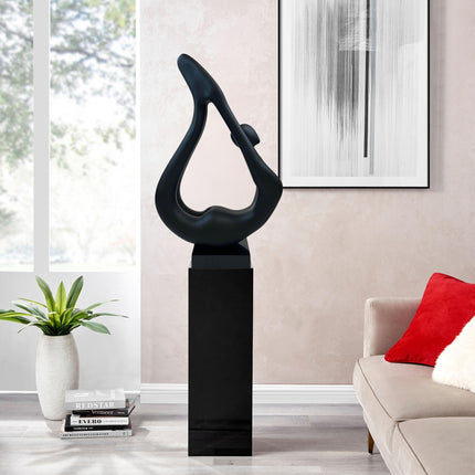 Yoga Black Sculpture - Black Base Sculpture TriadCommerceInc   