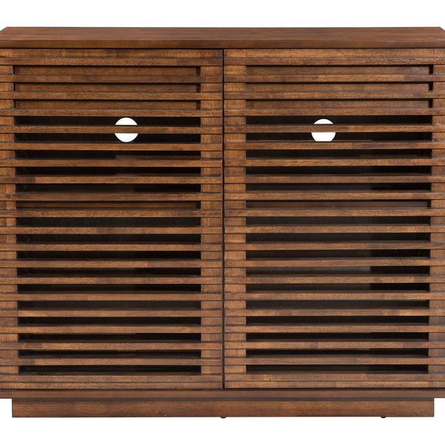 Linea Cabinet Walnut Storage TriadCommerceInc   