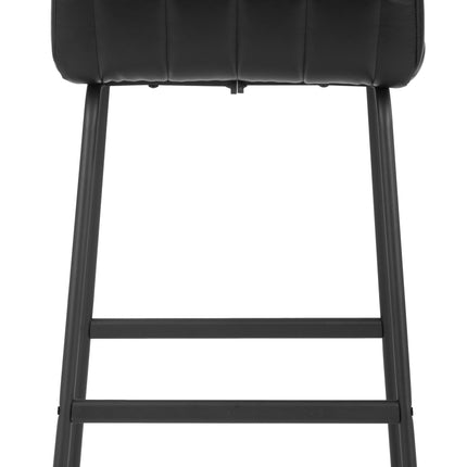 Pago Barstool (Set of 2) Black Barstools TriadCommerceInc   