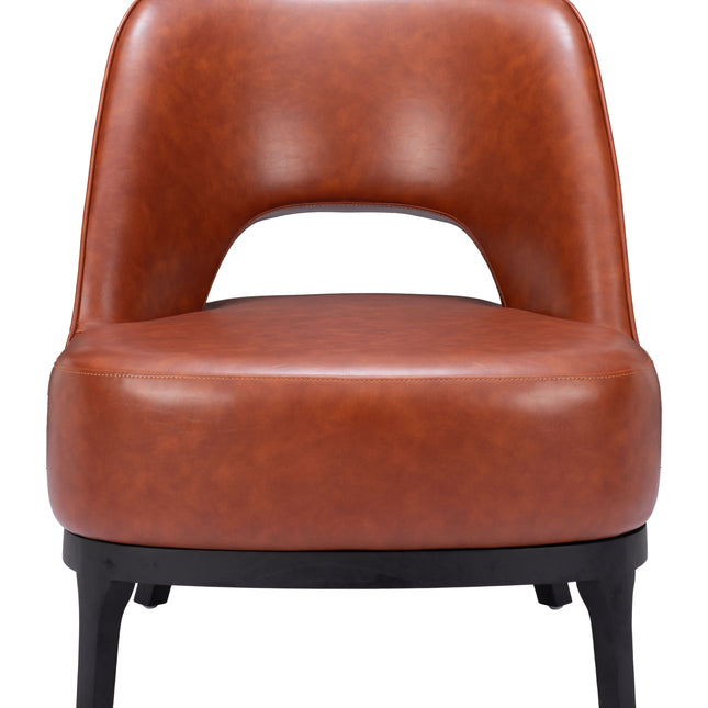 Mistley Accent Chair Brown Chairs TriadCommerceInc   