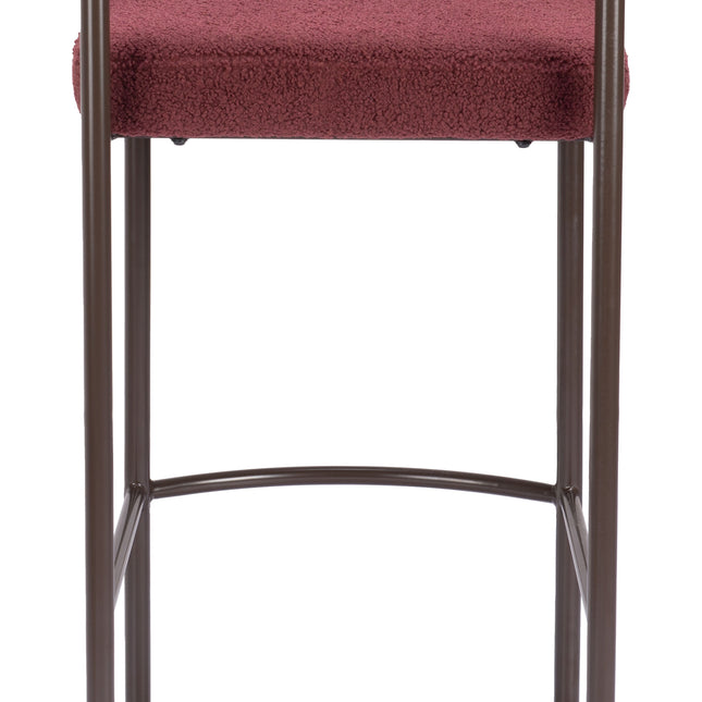 Livorno Barstool (Set of 2) Red & Bronze Barstools TriadCommerceInc   