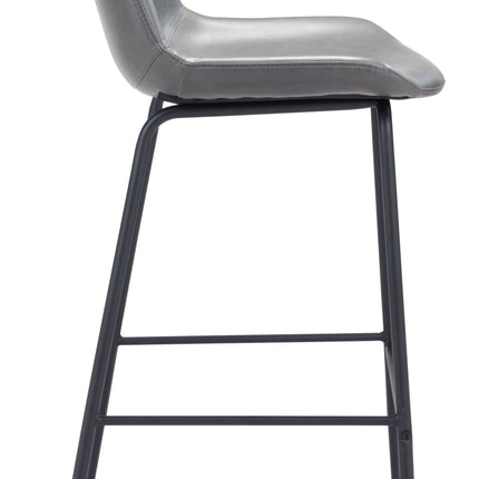 Byron Barstool Gray Barstools TriadCommerceInc   