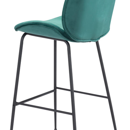 Miles Barstool Green Barstools [TriadCommerceInc]   