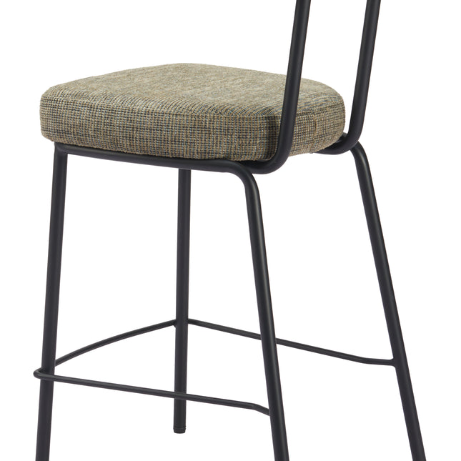 Kede Counter Stool Green Tweed Counter Stools TriadCommerceInc   