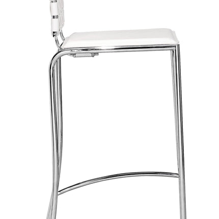 Criss Cross Barstool (Set of 2) White Barstools [TriadCommerceInc]   