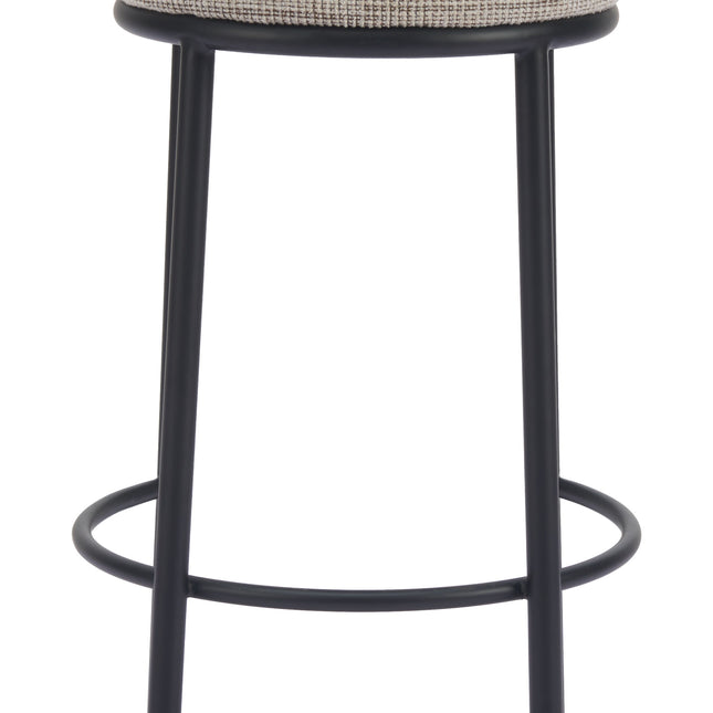 Sisal Barstool (Set of 2) Beige Tweed Barstools TriadCommerceInc   