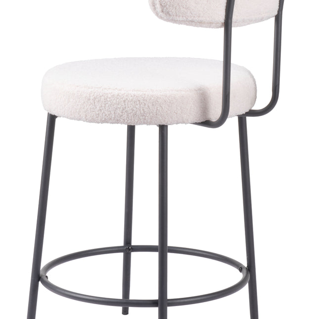 Blanca Counter Stool (Set of 2) Ivory Counter Stools TriadCommerceInc   