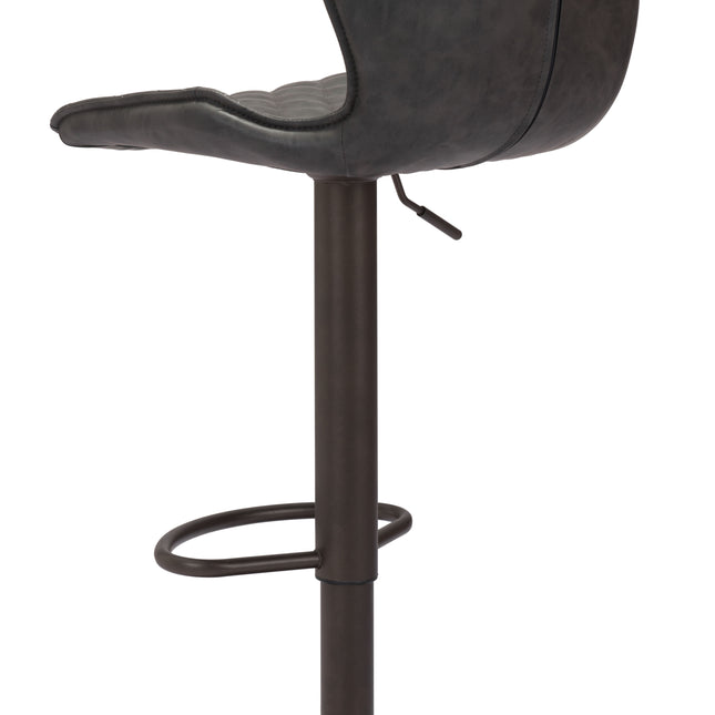 Seth Barstool Vintage Gray & Dark Bronze Barstools TriadCommerceInc   