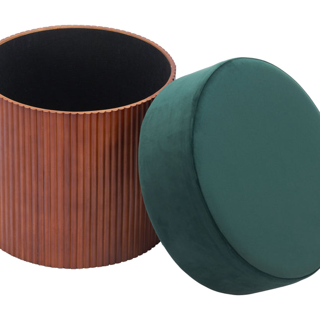 Boto Storage Ottoman Green Ottomans TriadCommerceInc   